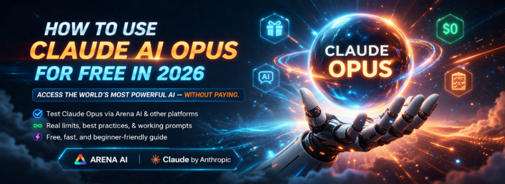 How to Use Claude AI Opus for Free in 2026 : Claude Opus is one of the most powerful AI models in the world — but it comes with a paid subscription. Can you really access it without paying? This complete, honest and practical guide shows you exactly how to use Claude Opus for free via Arena AI and other platforms, with the real limitations, best practices and prompts that actually work.